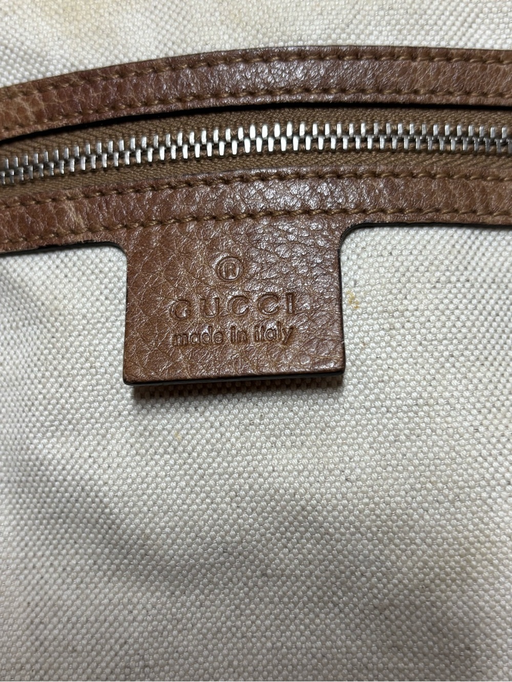 Gucci Beige and Brown GG Canvas Hobo Bag - Picture 4 of 16